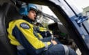 Pilot in a helicopter